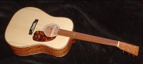 River Recovered Mahogany Guitar
